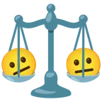 bilancia a doppio piatto + faccina neutra
