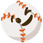 palla da baseball + faccina che fa l’occhiolino