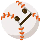 palla da baseball + faccina neutra