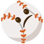 palla da baseball + faccina confusa