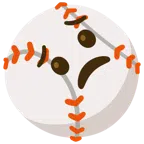 palla da baseball + faccina preoccupata