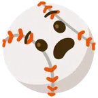 palla da baseball + faccina angosciata