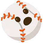 palla da baseball + faccina con bocca aperta