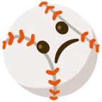 palla da baseball + faccina leggermente imbronciata
