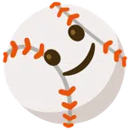 palla da baseball + faccina con sorriso accennato