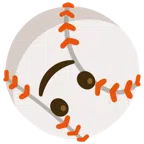 palla da baseball + faccina sottosopra