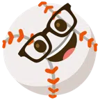 palla da baseball + faccina nerd