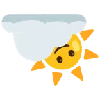 Sonne hinter Wolke + umgekehrtes Gesicht