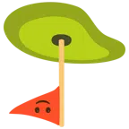 ゴルフ + さかさまの顔