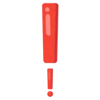 red exclamation mark + red exclamation mark