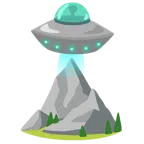 disco volante + montagna