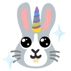 Einhorn + Hasengesicht