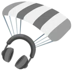 paracaídas + auricular