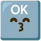 OK按钮 + 微笑亲亲
