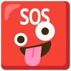 pulsante SOS + faccina impazzita