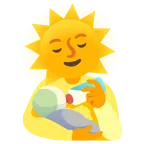 Sonne mit Gesicht + Babyflasche