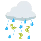 Wolke mit Regen + Schlange