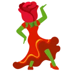 rosa + zapato de tacón