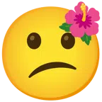 flor de hibisco + cara de confusión