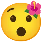 flor de hibisco + cara estupefacta