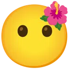 flor de hibisco + cara sin boca