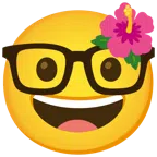 flor de hibisco + cara de empollón