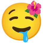 flor de hibisco + cara babeando
