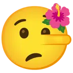 flor de hibisco + cara de mentiroso