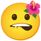 flor de hibisco + labio mordido