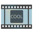 pellicola cinematografica + pulsante COOL
