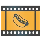pellicola cinematografica + hot dog