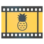 pellicola cinematografica + ananas