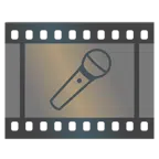 pellicola cinematografica + microfono