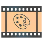 pellicola cinematografica + tavolozza