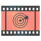 pellicola cinematografica + bersaglio