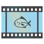 pellicola cinematografica + pesce
