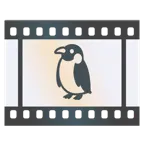 pellicola cinematografica + pinguino