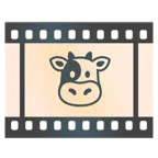 pellicola cinematografica + muso di mucca