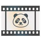 pellicola cinematografica + panda
