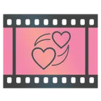 pellicola cinematografica + cuori che girano