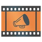 pellicola cinematografica + megafono
