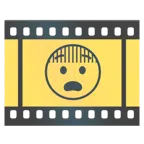 pellicola cinematografica + faccina impaurita