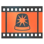 pellicola cinematografica + lampeggiante