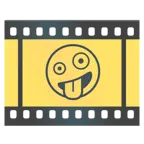 pellicola cinematografica + faccina impazzita