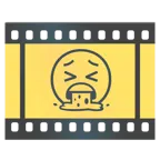 pellicola cinematografica + faccina che vomita