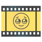 pellicola cinematografica + faccina che trattiene le lacrime