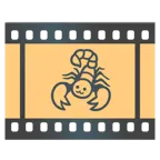 pellicola cinematografica + scorpione