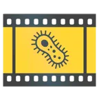pellicola cinematografica + microbo