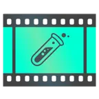 pellicola cinematografica + provetta
