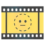pellicola cinematografica + faccina tratteggiata